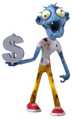 Fun zombie - 3D Illustration