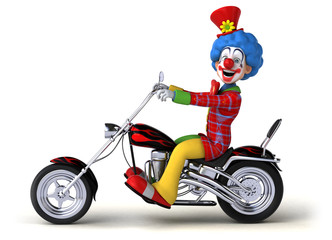 Fototapeta na wymiar Fun clown - 3D Illustration