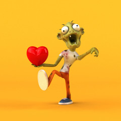 Fun zombie - 3D Illustration