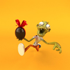 Fun zombie - 3D Illustration