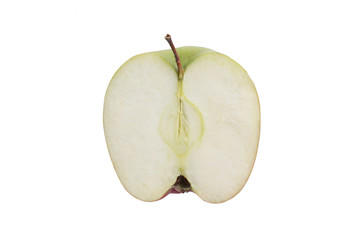 Isolated sliced apple