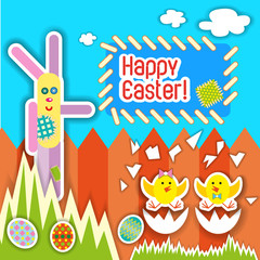 Fototapeta premium Happy Easter Background