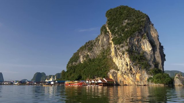 Ko Panyi (also known as Koh Panyee) fishing village, beautiful Phang Nga Bay, Thailand
