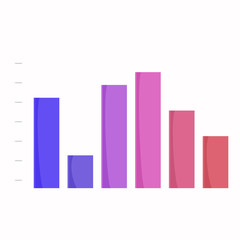 Abstract Business chart graph, bar chart
