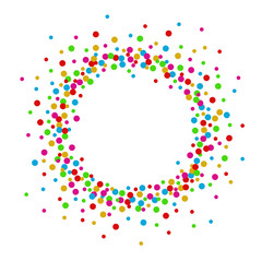 Colorful abstract dot background with space for text