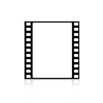 Klisza filmowa na białym tle ilustracja wektorowa