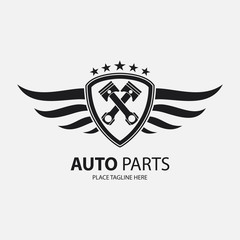 Automotive wing icon symbol