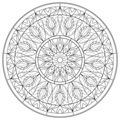 Mandalas for coloring book. Decorative round ornaments. Unusual flower shape. Oriental vector, Anti-stress therapy patterns. Weave design