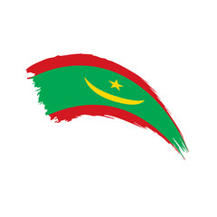 Mauritania flag, vector illustration