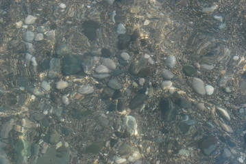 stones under water, at all not the Black Sea