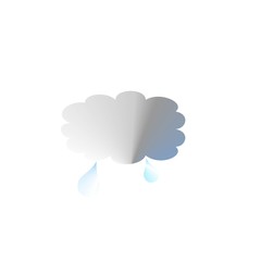 rainy, landscape and cloud icon