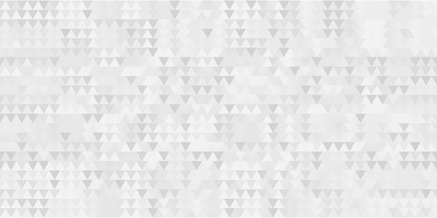 Seamless white abstract triangle pattern. Low polygonal geometric background print of abstract triangles.