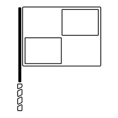Fußball Icon - Schiedsrichterfahne