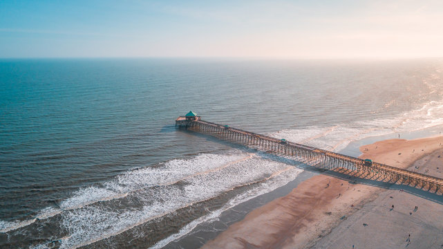 Folly Beach z lotu ptaka