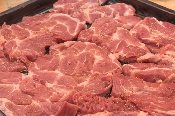 meat cooked in the oven