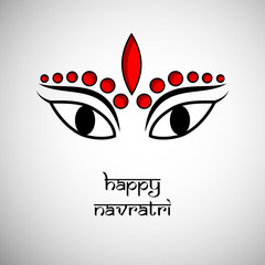 Illustration of Indian Goddess Durga for the occasion of Hindu festival Navratri