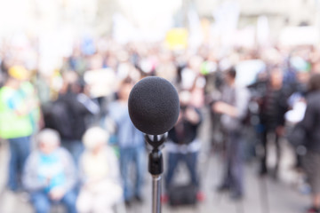 Protest. Public demonstration.