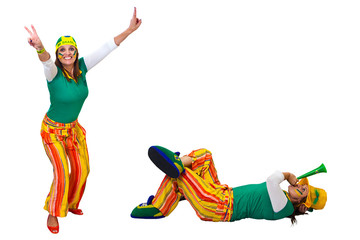 Brazilian fan lie-down or standing