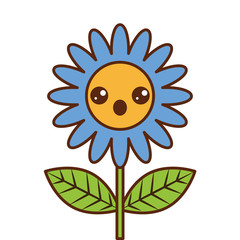 cute kawaii surprise flower decoration cartoon