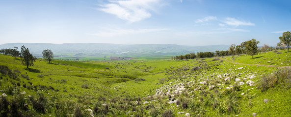 Panoramic view of the Jezreel Valley  
