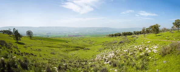 Fototapeten Panoramic view of the Jezreel Valley   © studiodr