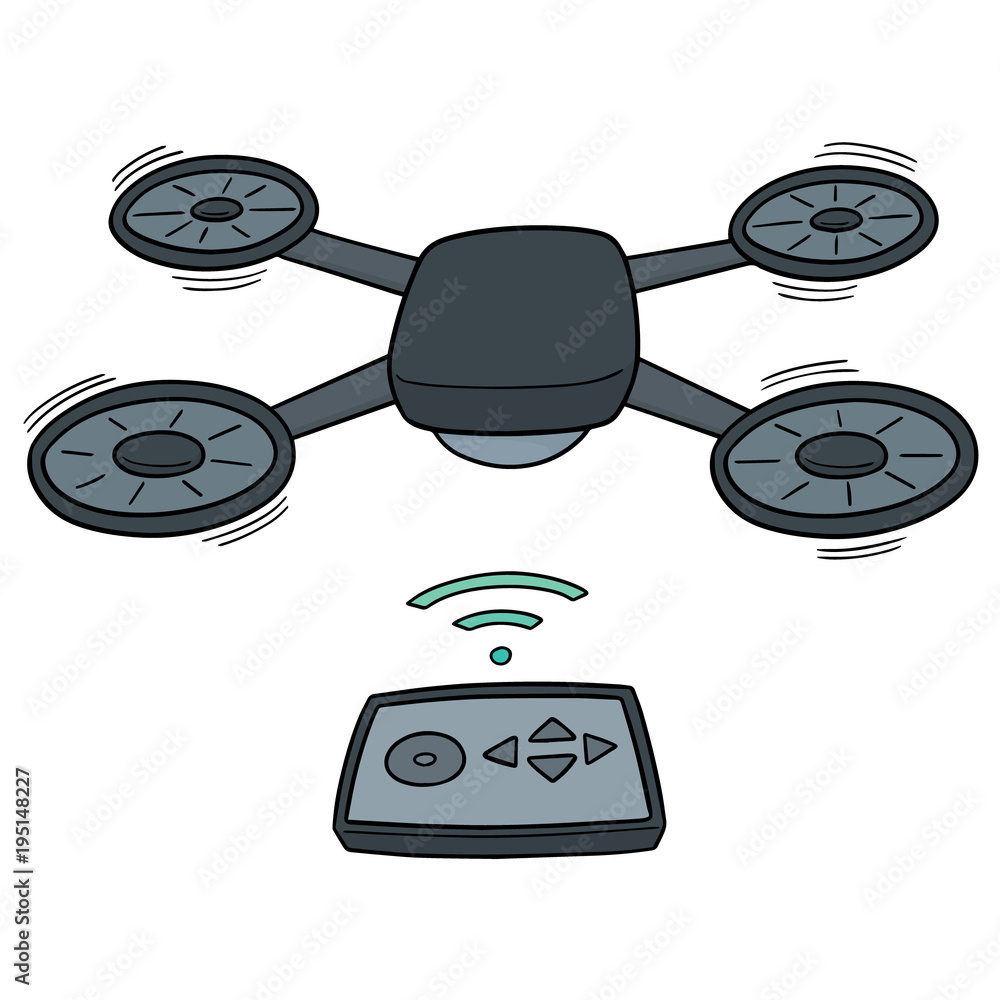 Sticker vector of drone