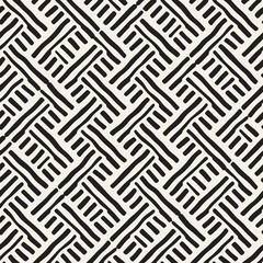 Hand drawn seamless repeating pattern with lines tiling. Grungy freehand background texture.