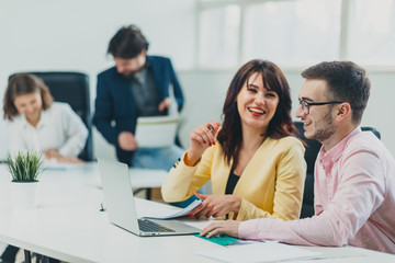 Colleagues at office