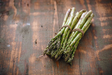 Fresh green asparagus