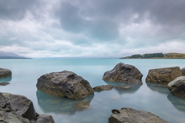 Fototapeta na wymiar Lake Pukaki, Mount Cook New Zealand