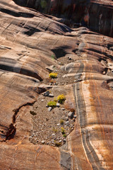 Bizarre rocks drained by glacier, Norway
