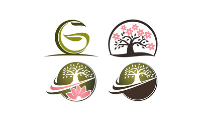Flower Tree Template Set