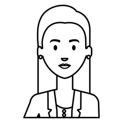 successful businesswoman avatar character vector illustration design
