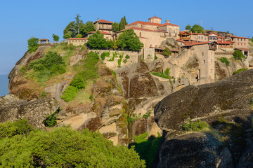Fototapeta premium Holy Monastery of the Great Meteoro, Meteora monasteries in Greece
