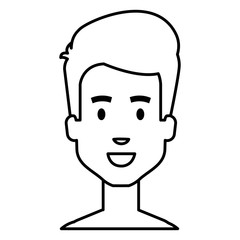young man shirtless avatar character vector illustration design