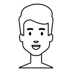 young man shirtless avatar character vector illustration design