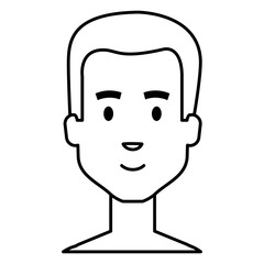 young man shirtless avatar character vector illustration design