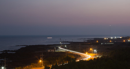 Fototapeta na wymiar Sunset View on an Island