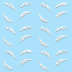 Pattern with feathers