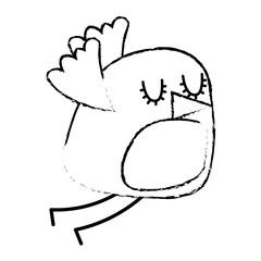 cute cartoon bird animal beauty