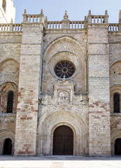 Fototapeta na wymiar St Mary Cathedral in Siguenza Guadalajara Spain.