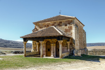 Fototapeta premium Romanesque chapel of La Soledad Palazuelos Spain
