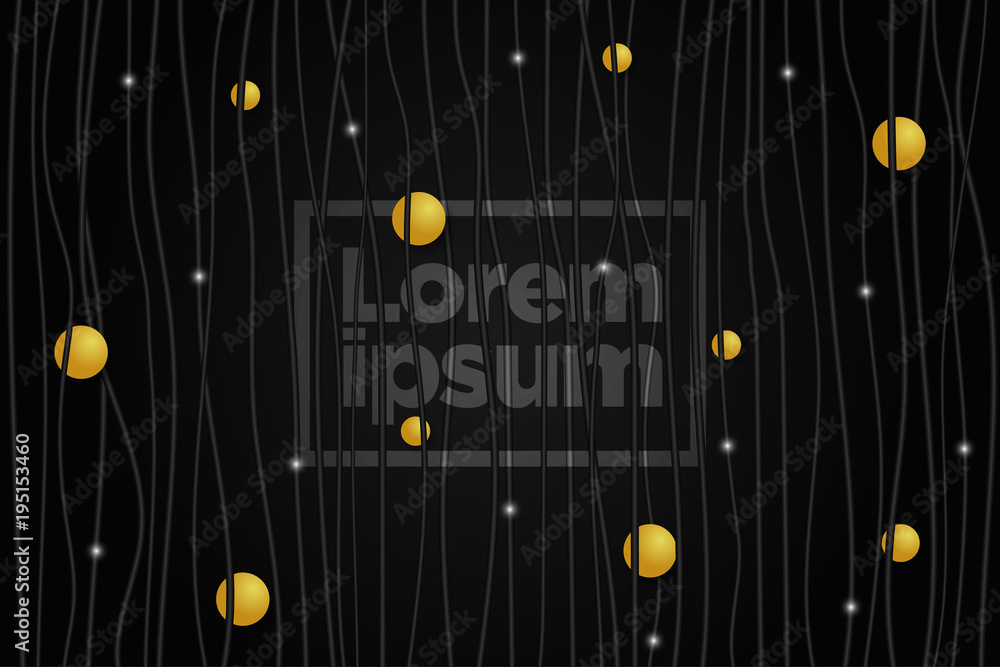 Poster color background with vertical line stripe pattern and luxury circle. vector abstract background