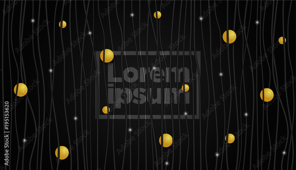 Poster color background with vertical line stripe pattern and luxury circle. vector abstract background