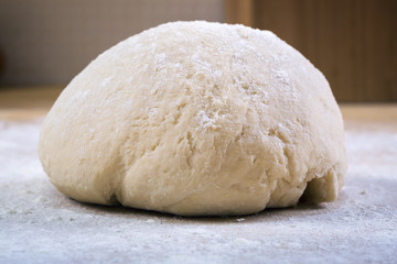 Fototapeta na wymiar fresh dough ready for baking
