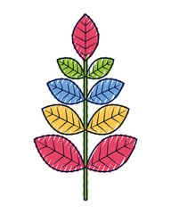 cute pink heart in love decoration