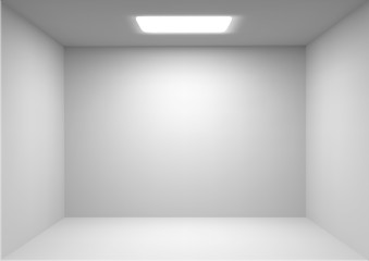 Vector empty white room