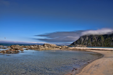 Fototapeta na wymiar The beauty of the untouched seashore, Norway