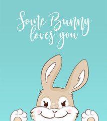 Some bunny loves you greeting card