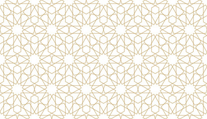 Seamless pattern in authentic arabian style.